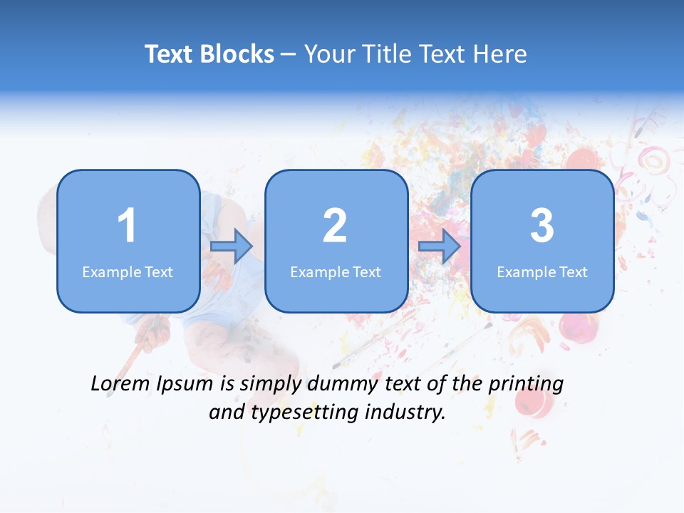 White Laughing Baby PowerPoint Template