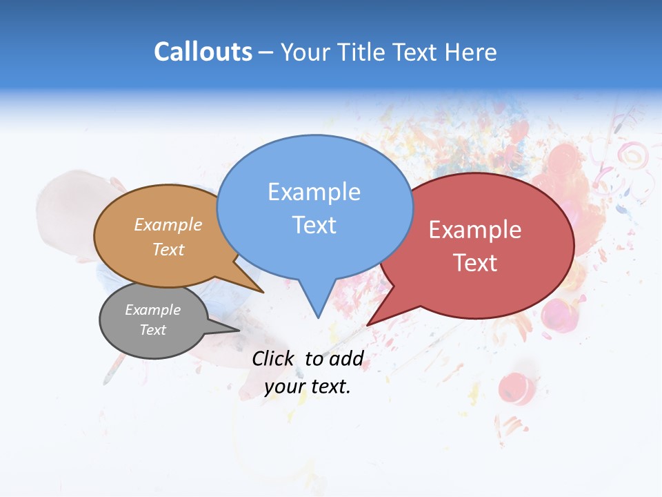 White Laughing Baby PowerPoint Template