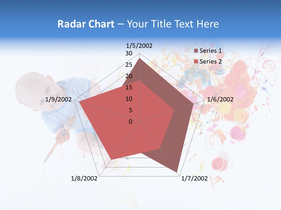 White Laughing Baby PowerPoint Template