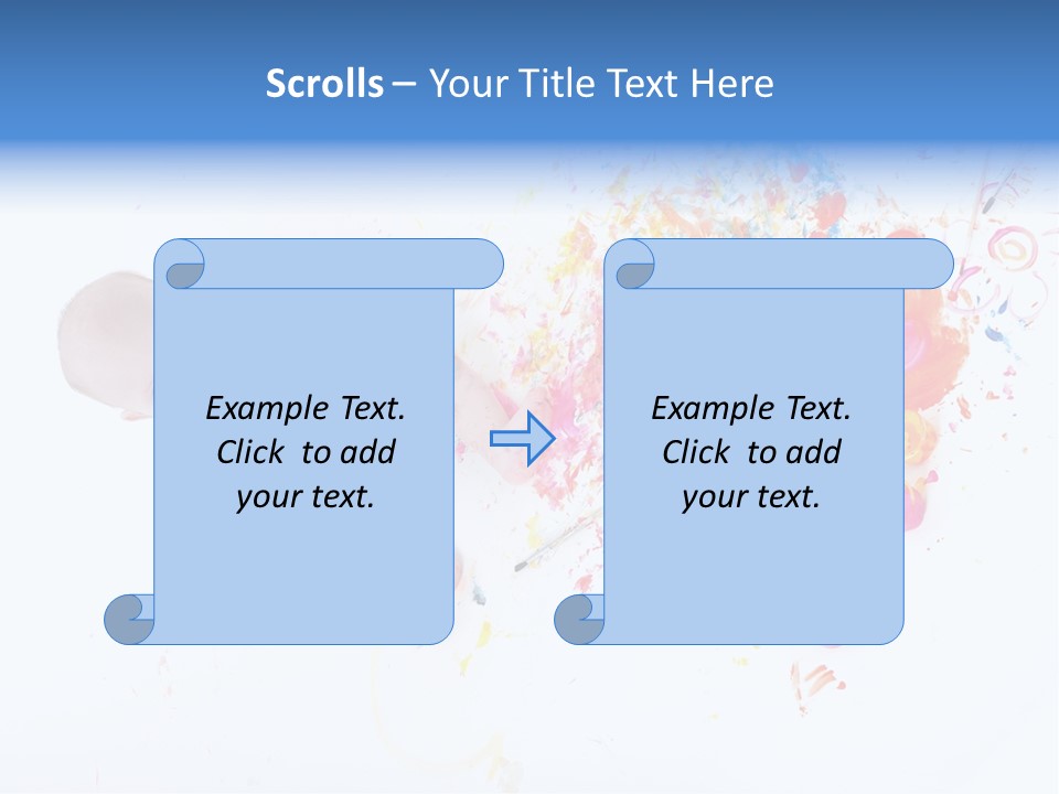 White Laughing Baby PowerPoint Template