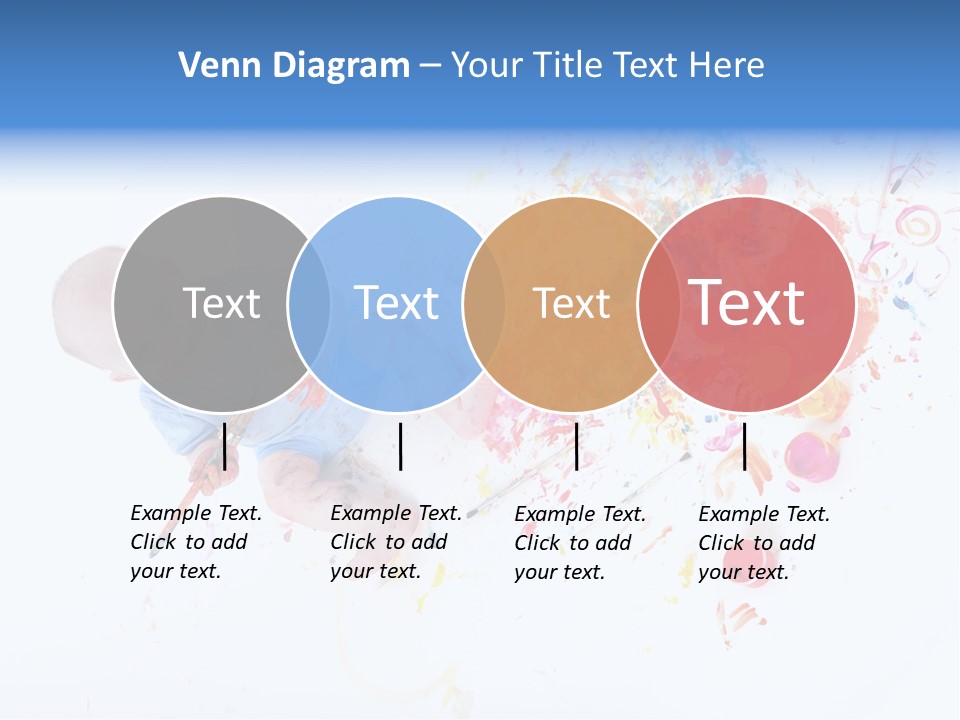 White Laughing Baby PowerPoint Template