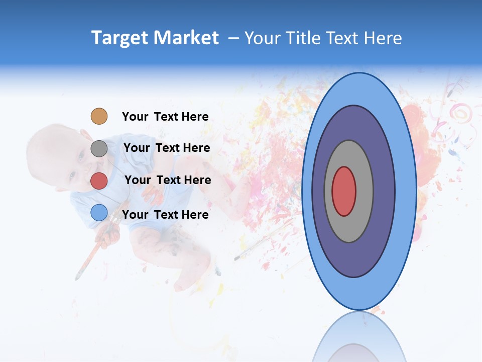 White Laughing Baby PowerPoint Template