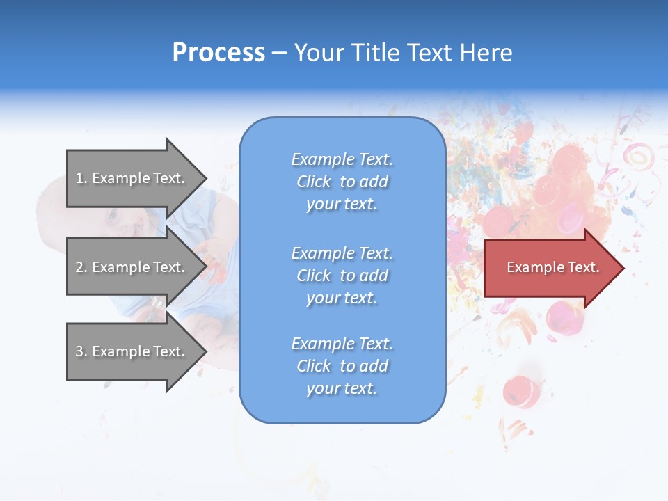 White Laughing Baby PowerPoint Template
