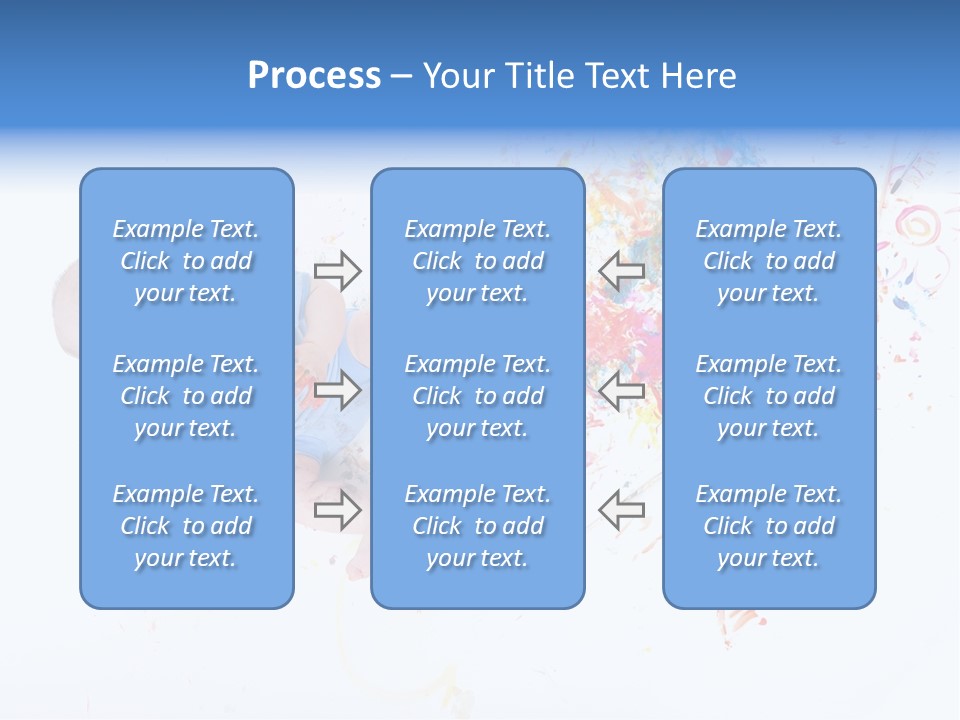 White Laughing Baby PowerPoint Template