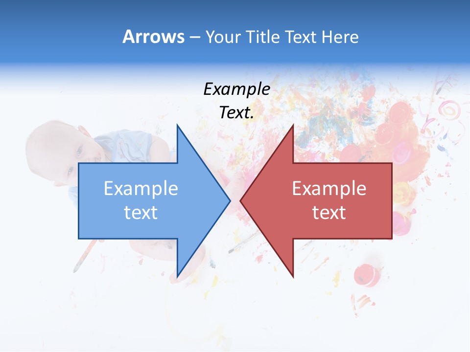 White Laughing Baby PowerPoint Template