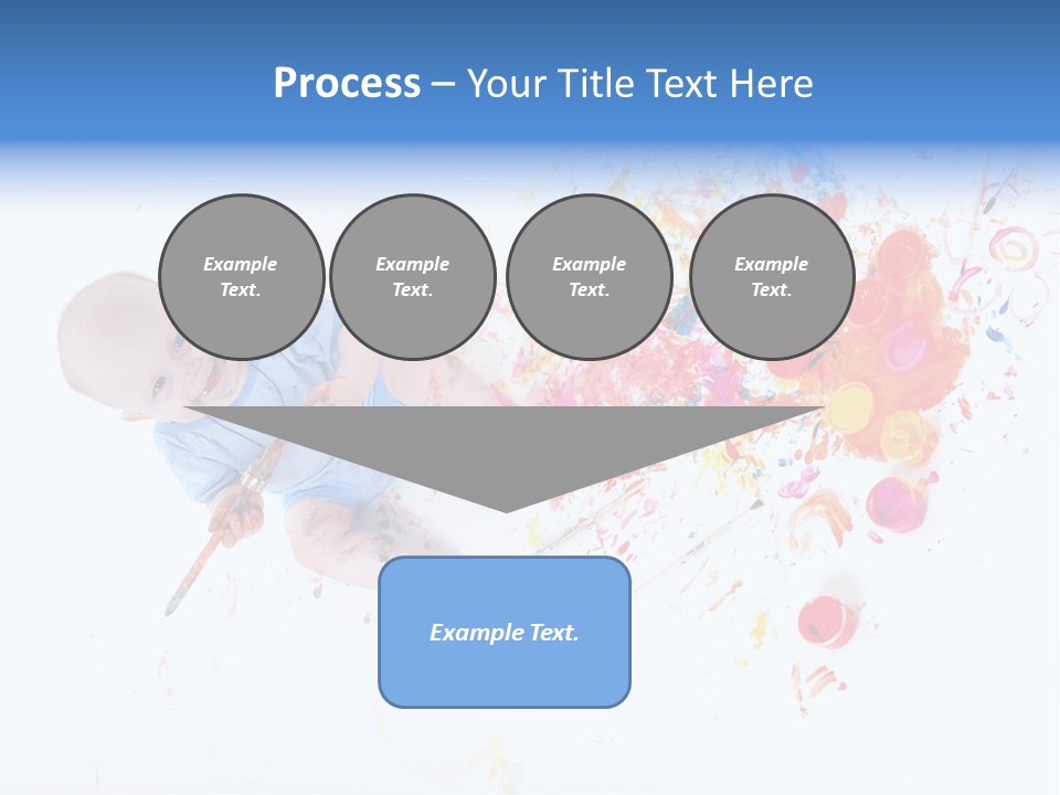 White Laughing Baby PowerPoint Template