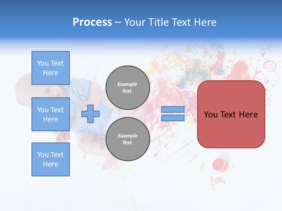 White Laughing Baby PowerPoint Template