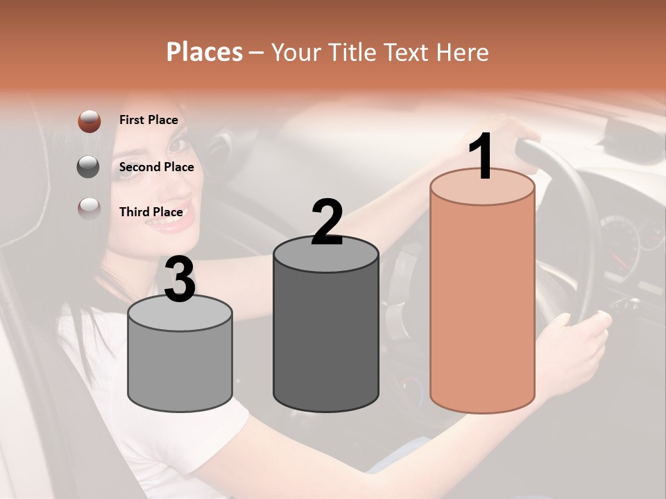 Girl Smile Portrait PowerPoint Template