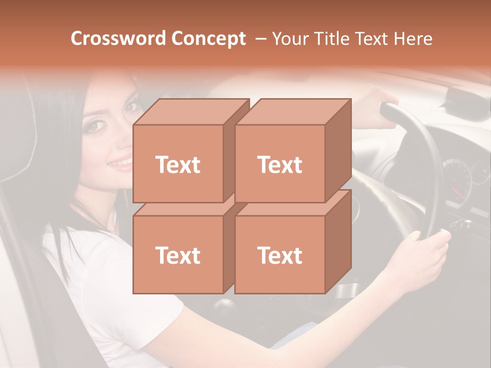 Girl Smile Portrait PowerPoint Template