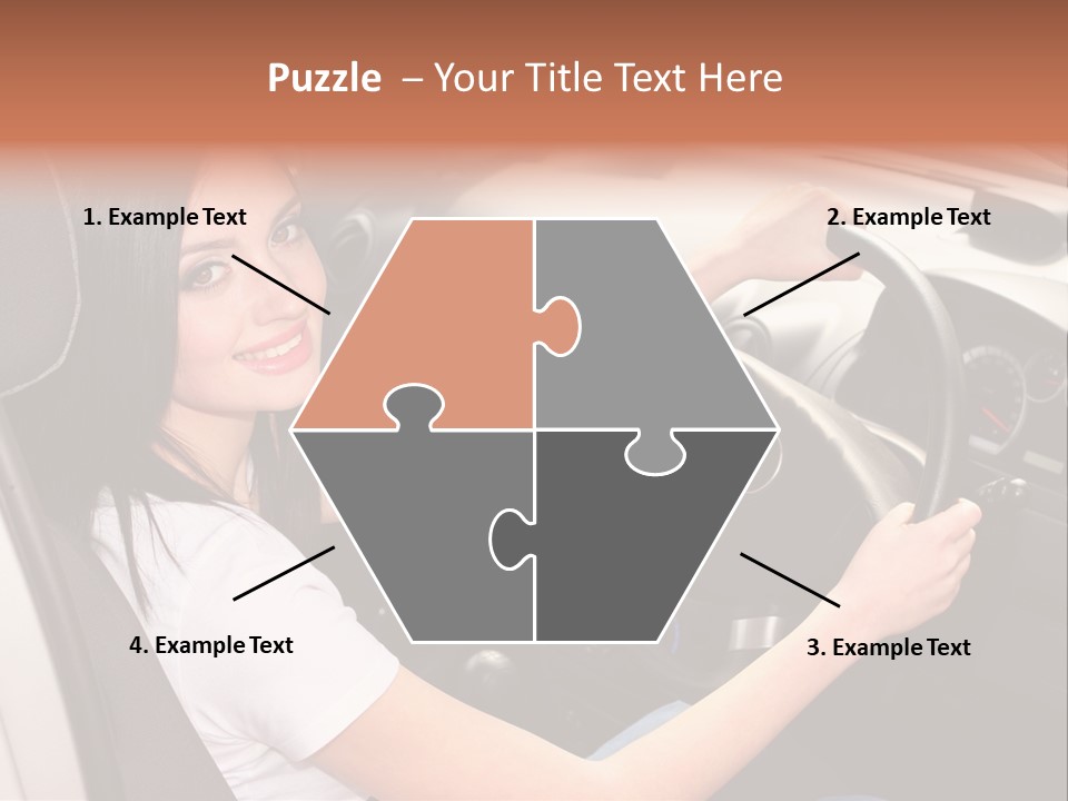 Girl Smile Portrait PowerPoint Template