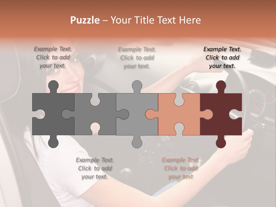 Girl Smile Portrait PowerPoint Template