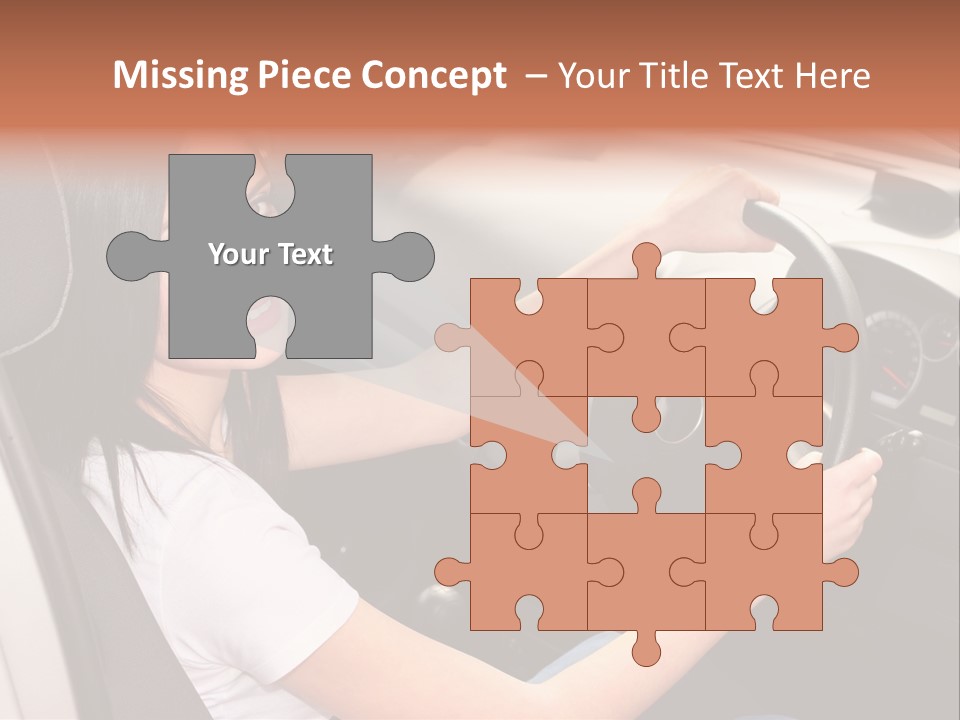 Girl Smile Portrait PowerPoint Template