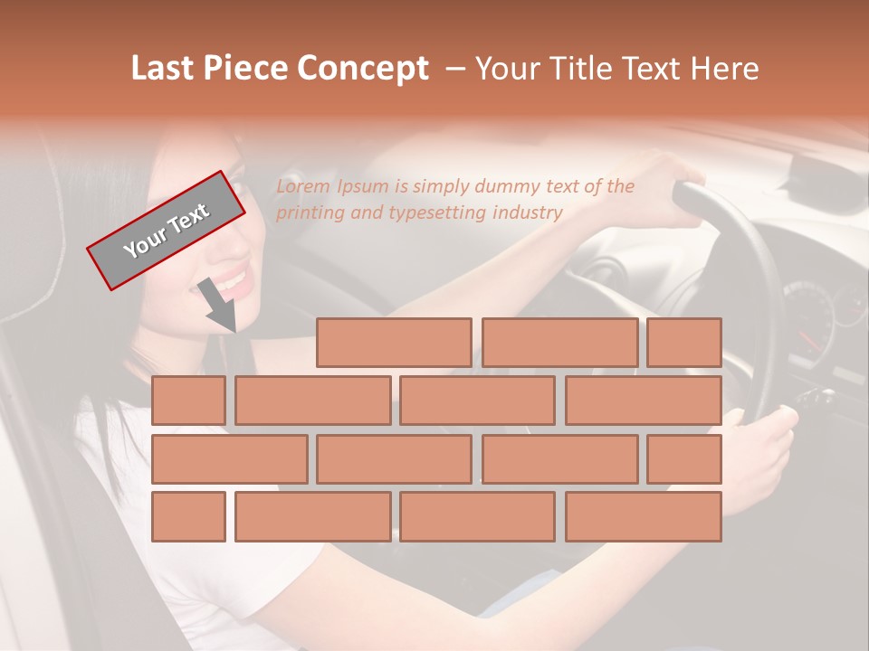 Girl Smile Portrait PowerPoint Template