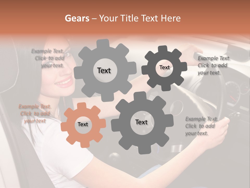 Girl Smile Portrait PowerPoint Template