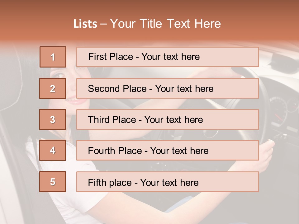 Girl Smile Portrait PowerPoint Template