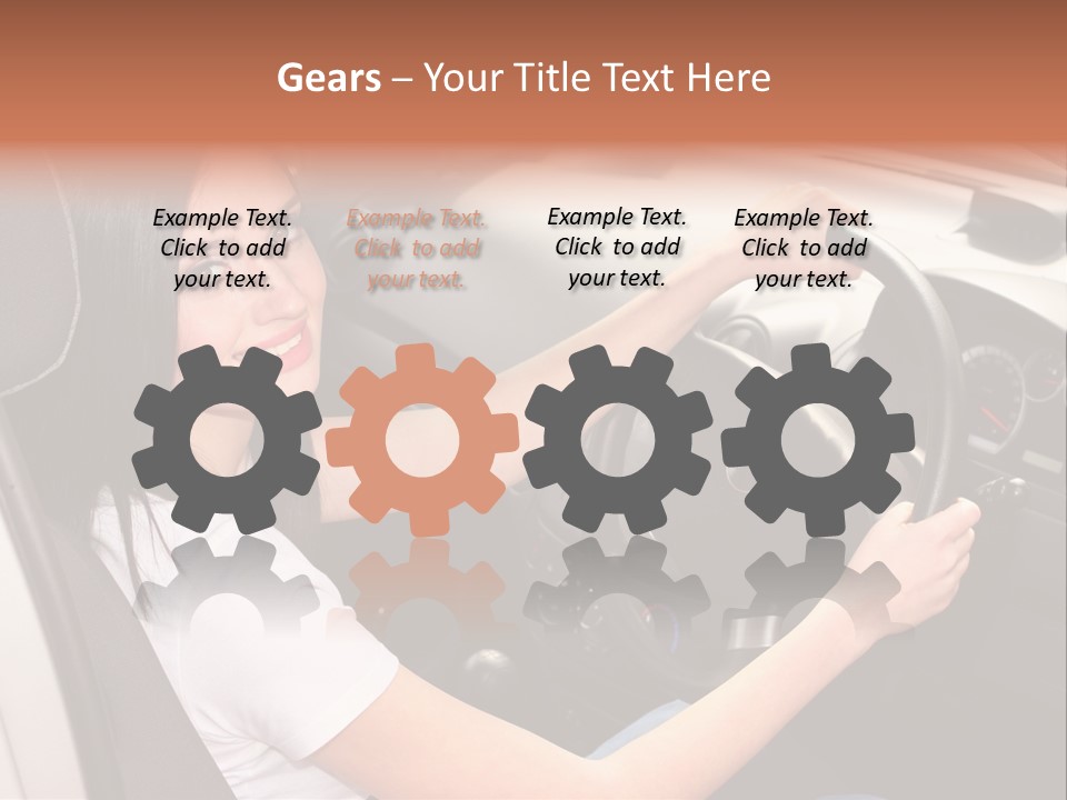 Girl Smile Portrait PowerPoint Template