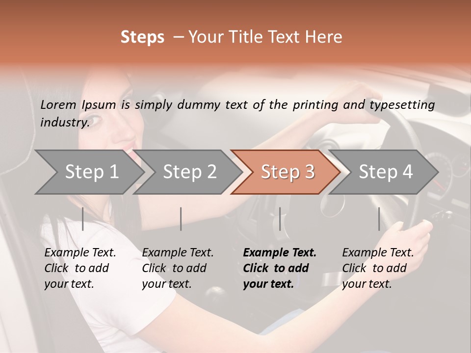 Girl Smile Portrait PowerPoint Template