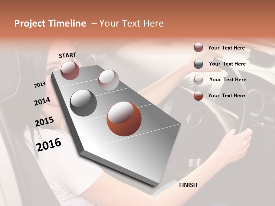 Girl Smile Portrait PowerPoint Template