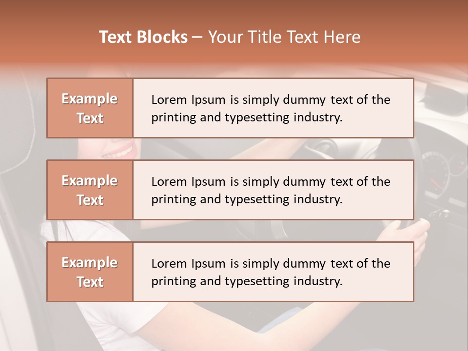 Girl Smile Portrait PowerPoint Template
