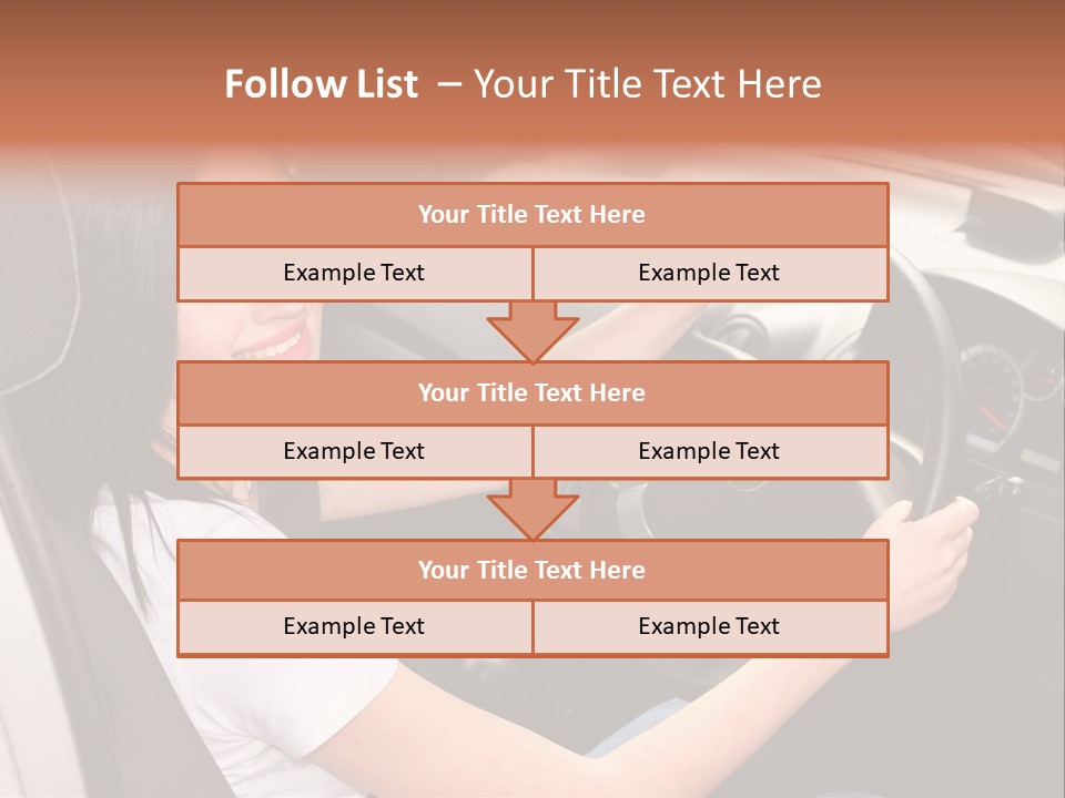 Girl Smile Portrait PowerPoint Template