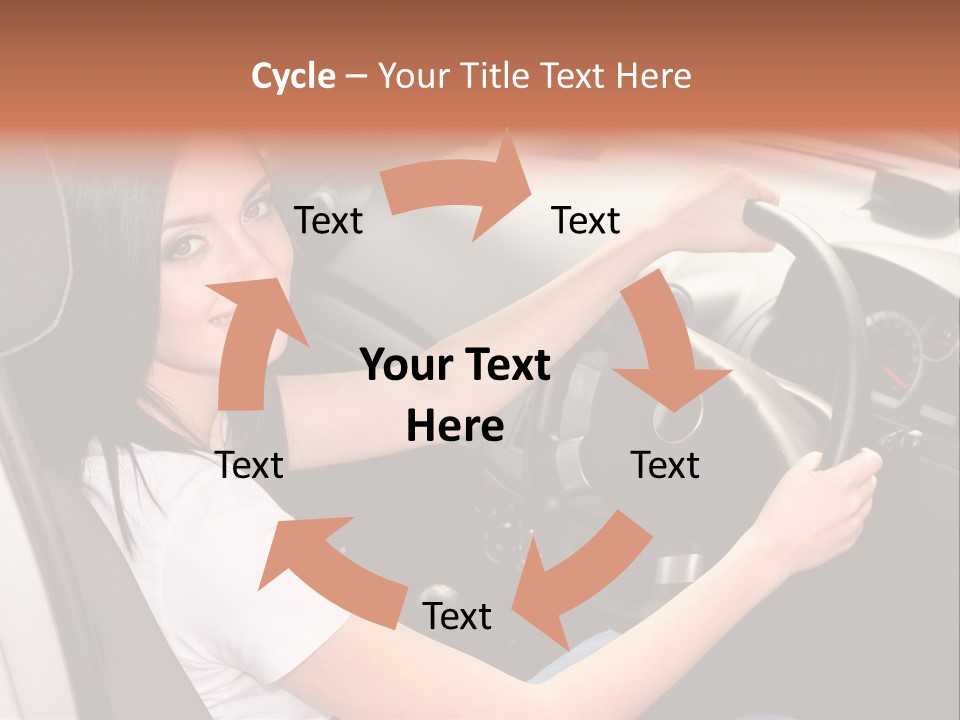 Girl Smile Portrait PowerPoint Template