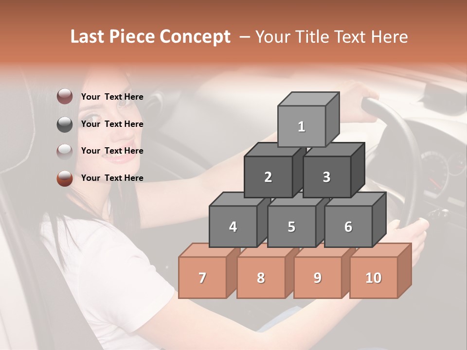 Girl Smile Portrait PowerPoint Template