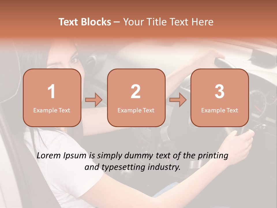 Girl Smile Portrait PowerPoint Template