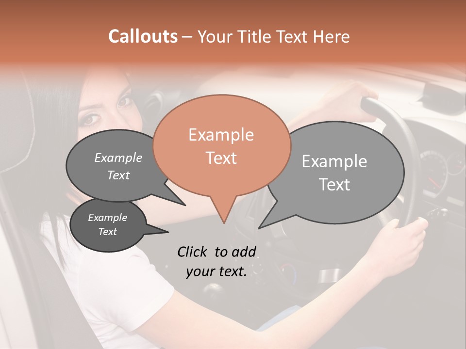 Girl Smile Portrait PowerPoint Template