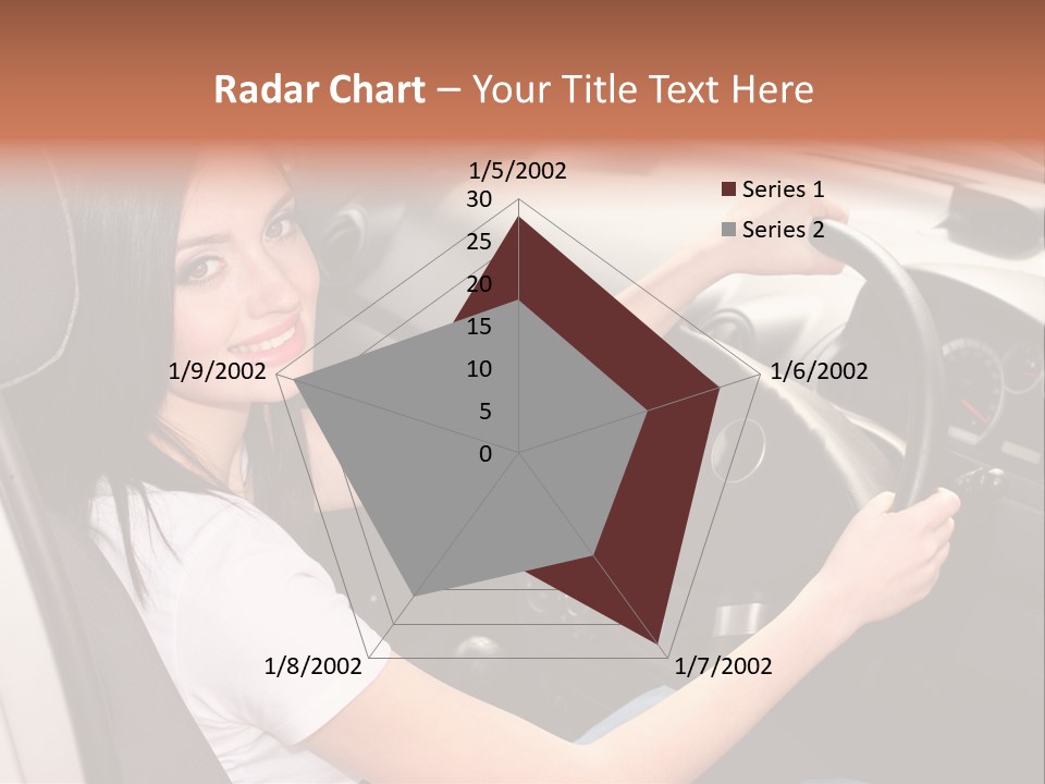 Girl Smile Portrait PowerPoint Template