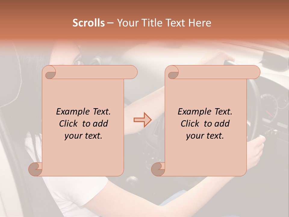 Girl Smile Portrait PowerPoint Template