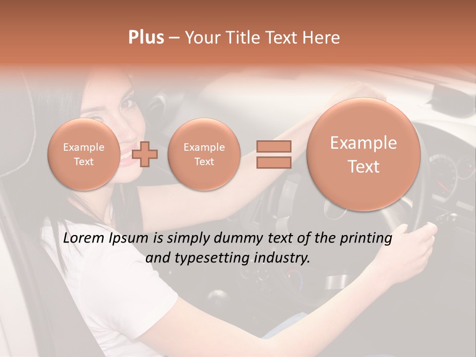 Girl Smile Portrait PowerPoint Template