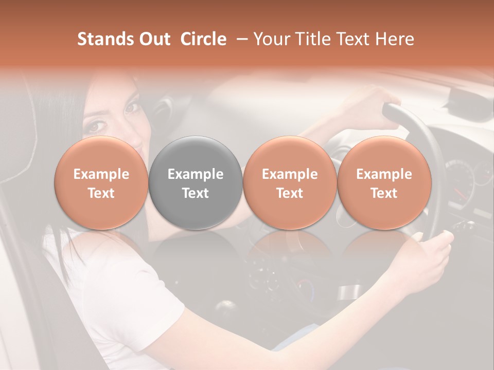 Girl Smile Portrait PowerPoint Template