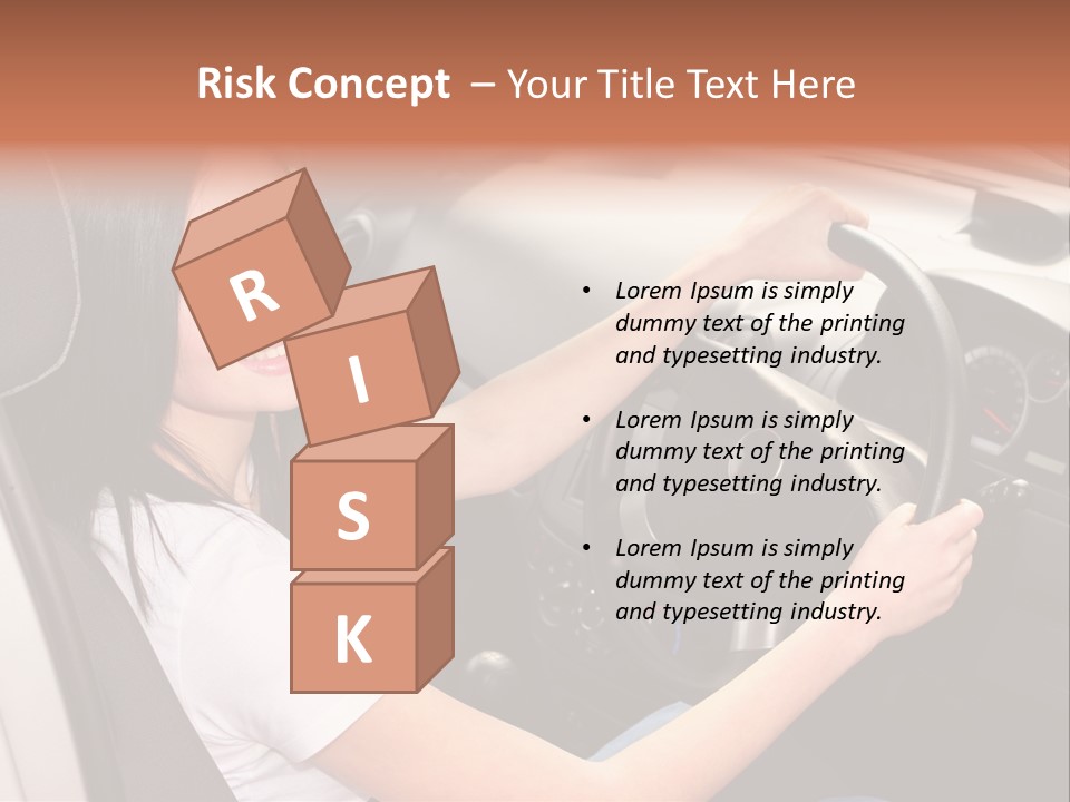 Girl Smile Portrait PowerPoint Template