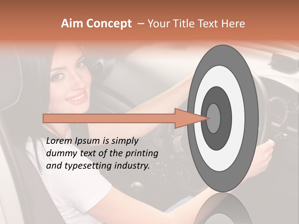 Girl Smile Portrait PowerPoint Template