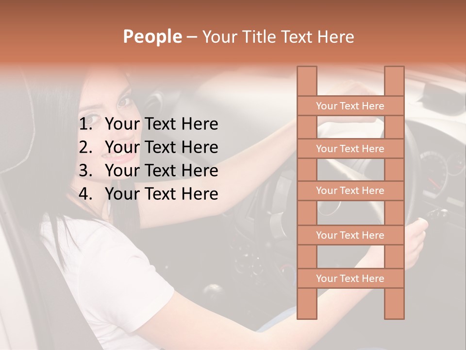 Girl Smile Portrait PowerPoint Template