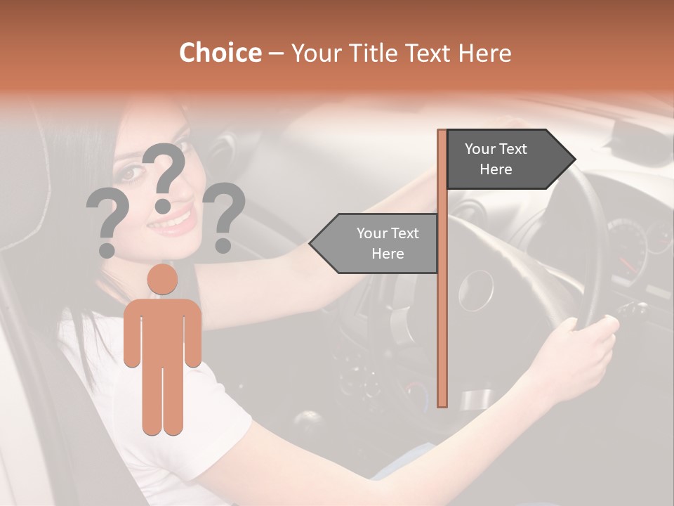 Girl Smile Portrait PowerPoint Template