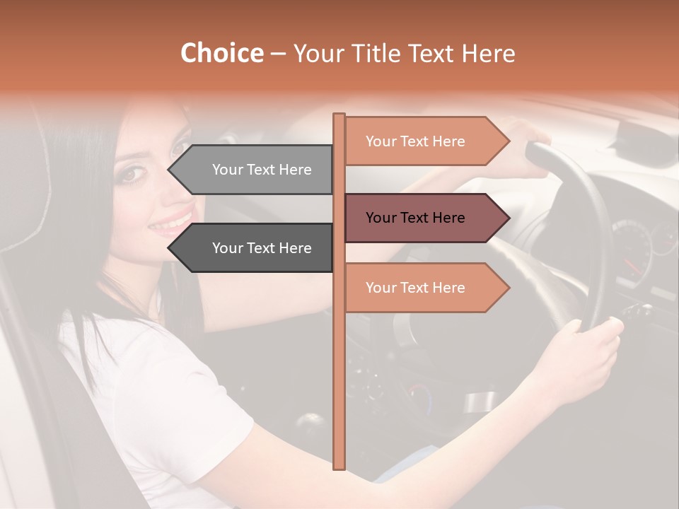 Girl Smile Portrait PowerPoint Template