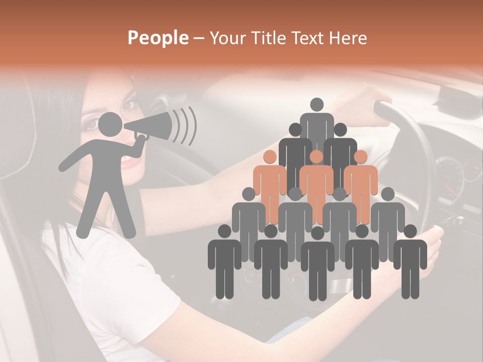 Girl Smile Portrait PowerPoint Template