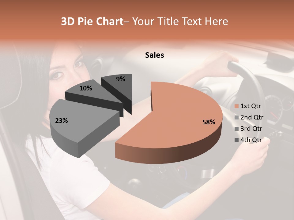 Girl Smile Portrait PowerPoint Template