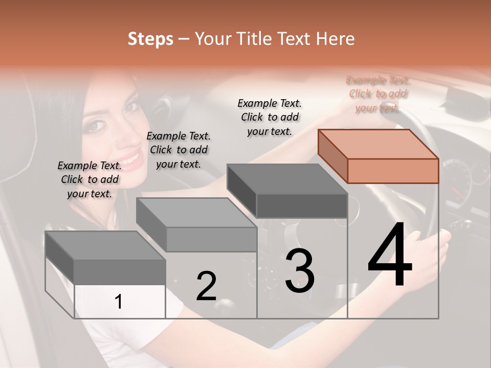 Girl Smile Portrait PowerPoint Template