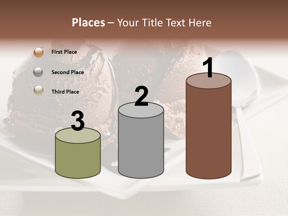 Gourmet Cream Serving PowerPoint Template