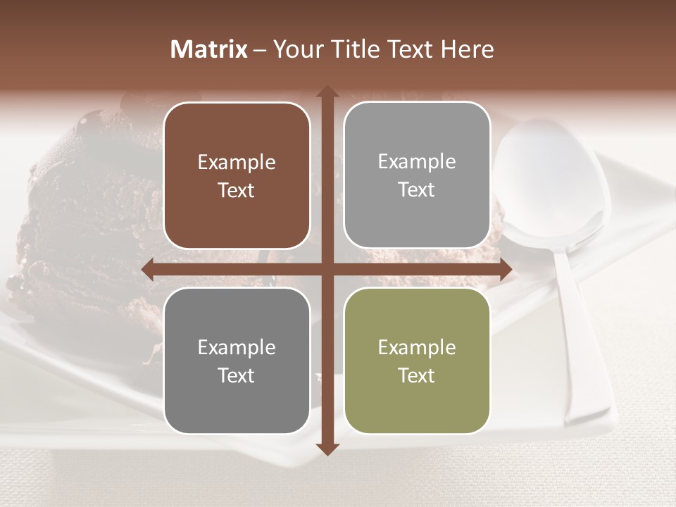 Gourmet Cream Serving PowerPoint Template