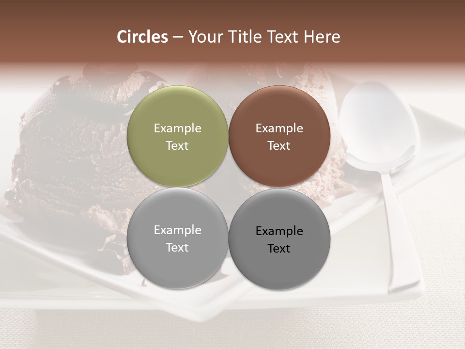 Gourmet Cream Serving PowerPoint Template