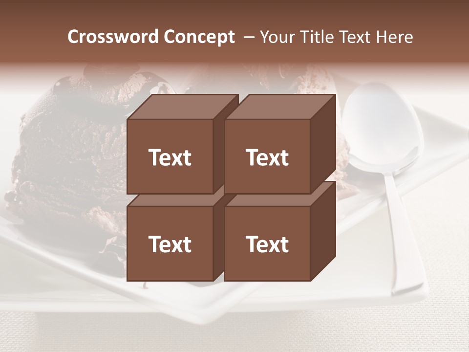 Gourmet Cream Serving PowerPoint Template