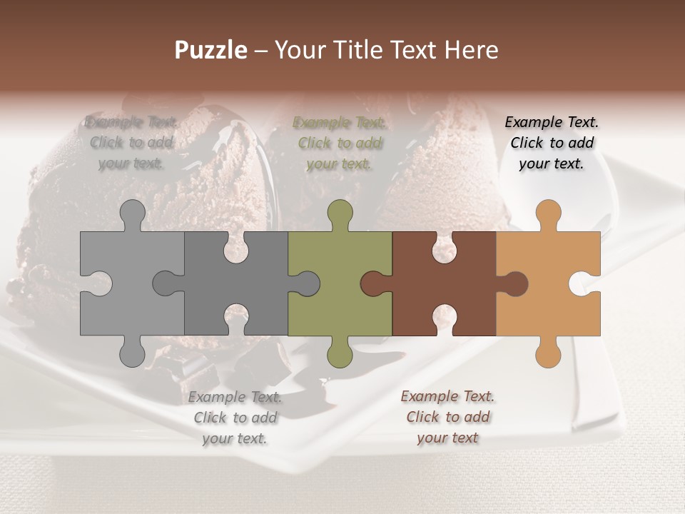 Gourmet Cream Serving PowerPoint Template