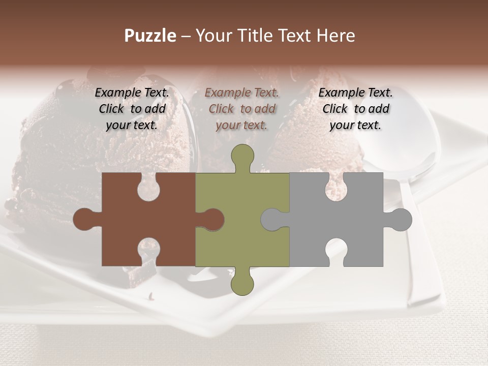 Gourmet Cream Serving PowerPoint Template