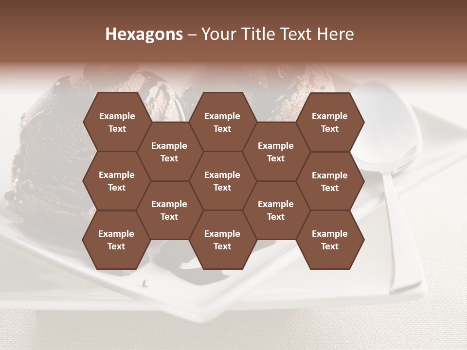 Gourmet Cream Serving PowerPoint Template