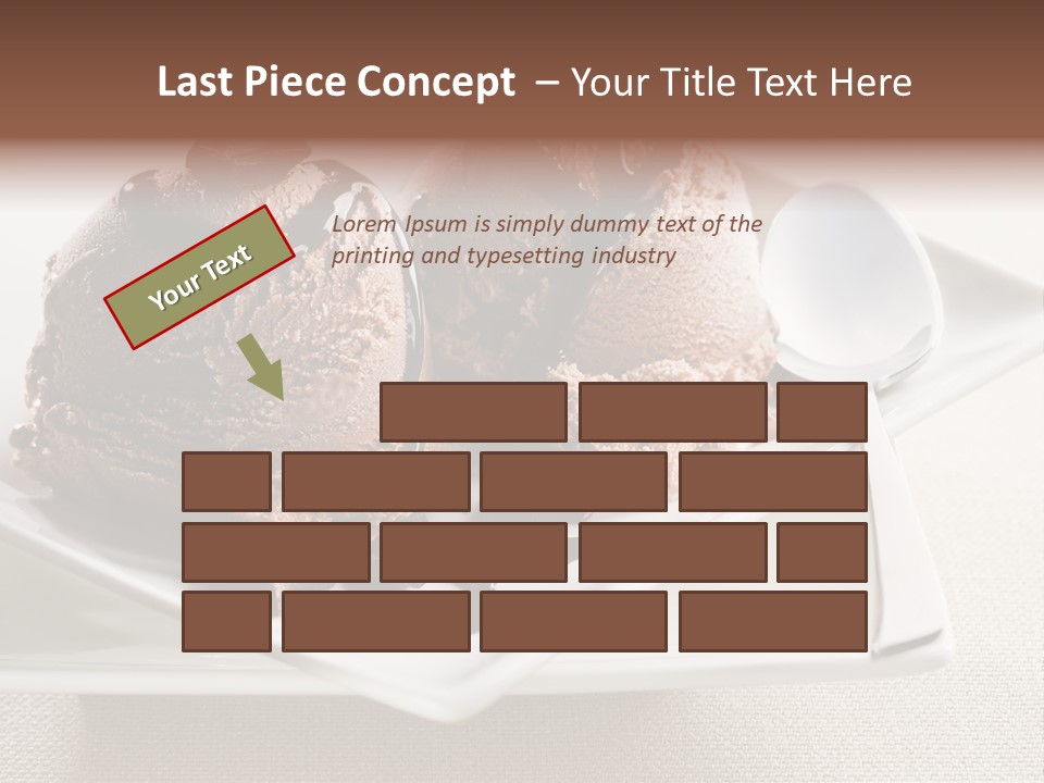 Gourmet Cream Serving PowerPoint Template