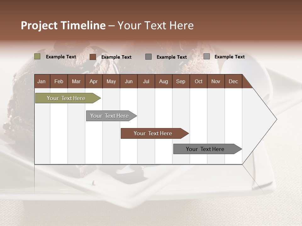 Gourmet Cream Serving PowerPoint Template
