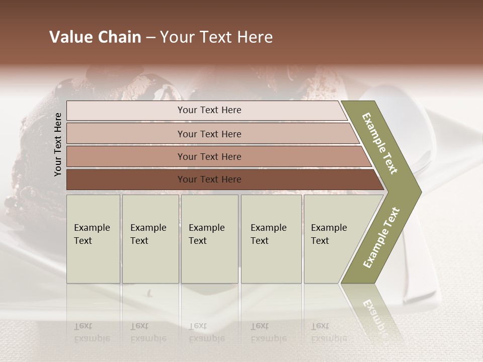 Gourmet Cream Serving PowerPoint Template
